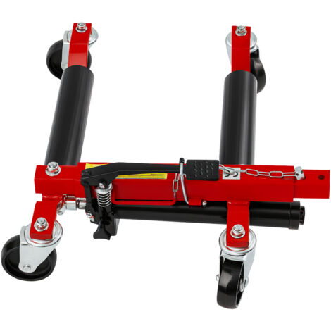 Rangierhilfe PKW hydraulisch Tragkraft 680 kg für Reifenbreite bis 30 cm Wagenheber mit PVC-Auflagen