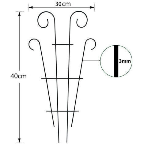 Rankgitter für Kletterpflanzen, Gartenstützen für drinnen und draußen, für Kletterpflanzen, Blumen und Gemüse, 2 Stück