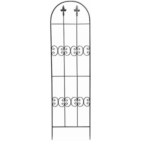 Rankgitter Lilie, Metall dunkelgrau, unterverzinkt 45 x 160 cm