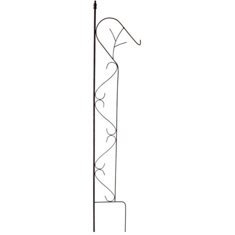 Rankhilfe Rankgitter Kletterhilfe mit Haken Pflanzengitter 27x144cm Rost Spalier