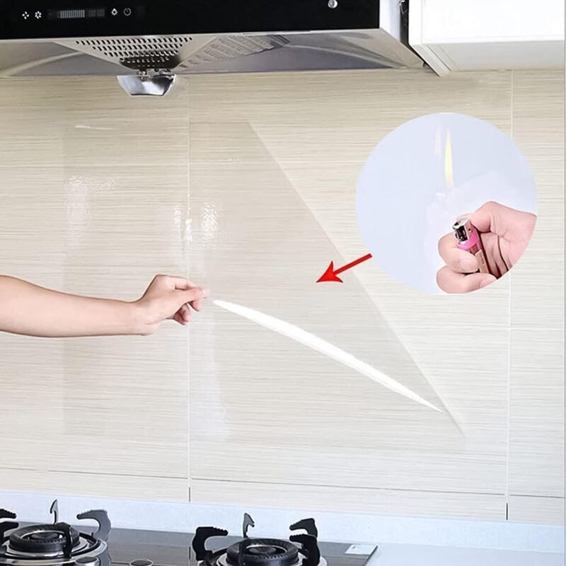 ransparent Film Adhesif, 60x 500cm Decoratif Papier Adhesif Transparent Résistant à l'Huile Étanche Pour Meuble, Decoratif Vinyle Rouleau