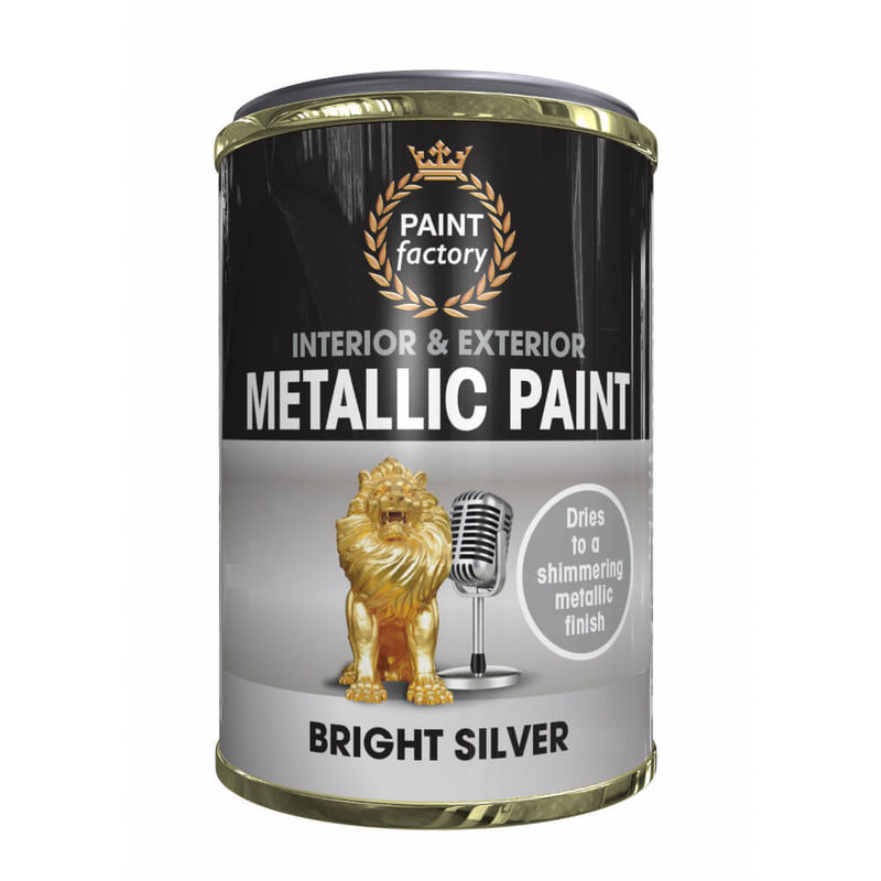 Paint Factory Metallic Paint Bright Silver 300ml