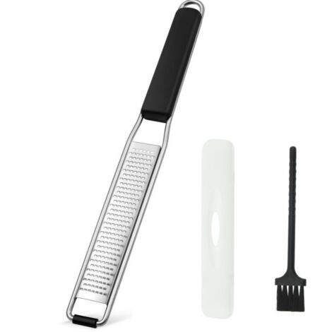 Râpe à agrumes et citron,compatible lave-vaisselle,convient pour le gingembre,l'ail,le parmesan,etc.,avec capuchon de protection