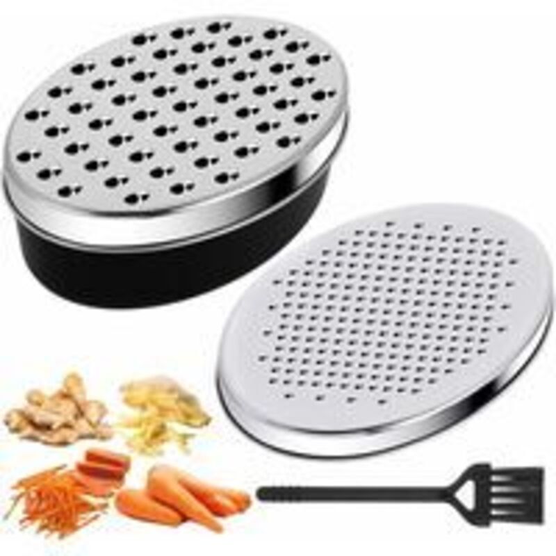 Râpe à fromage avec récipient, râpe à légumes en acier inoxydable avec boîtes hermétiques, râpe à citron pour fromage Cheddar, gingembre, légumes,