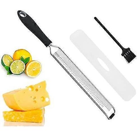 Râpe à fromage en acier inoxydable, râpe à citron, râpe à chocolat avec couvercle de protection