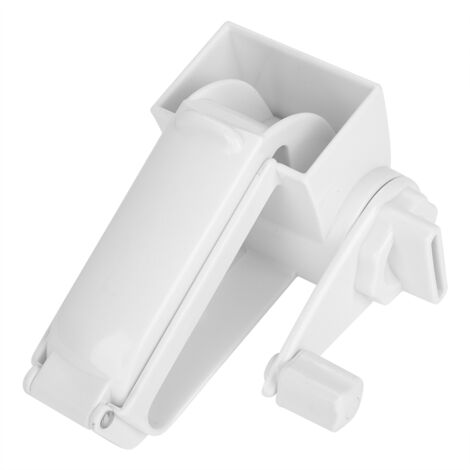 Râpe à fromage manuelle en acier inoxydable - Hachoir légumes multifonction (Blanc)