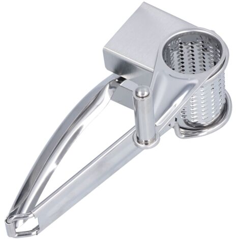 Râpe à Fromage Manuelle Rotative en Acier Inoxydable pour Noix, Poulet et Fromage