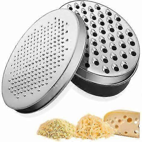 Râpe à fromage, râpe ovale, râpe à fromage avec récipient, râpe à chocolat en acier inoxydable, râpe à légumes avec boîte de rangement