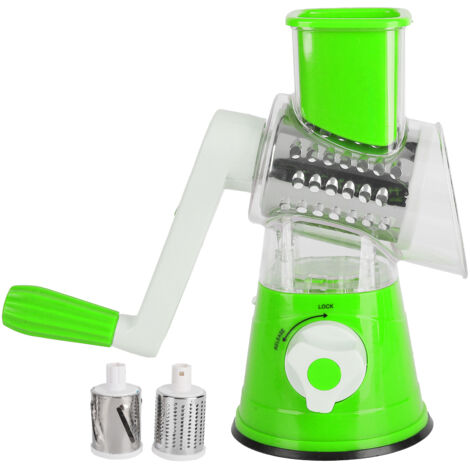 Râpe à Légumes Manuelle Rotative avec Manivelle pour Fruits et Légumes - Accessoire de Cuisine Écologique