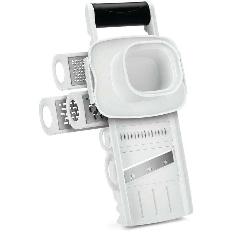 Metaltex - Râpe Profi Mandolino 5 en 1 Blanc