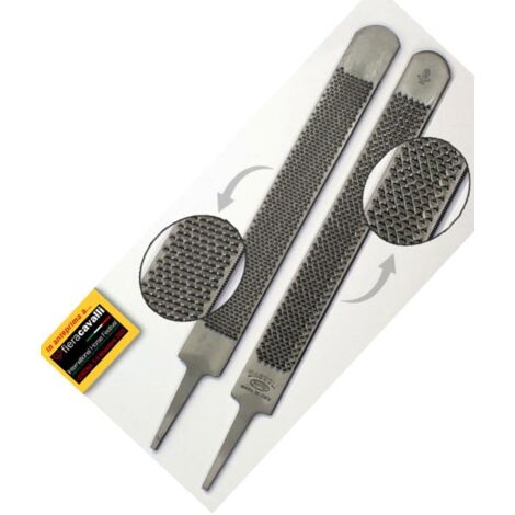 Râpe double 14'' 14: Bassoli double râpe 14'' pour voyou