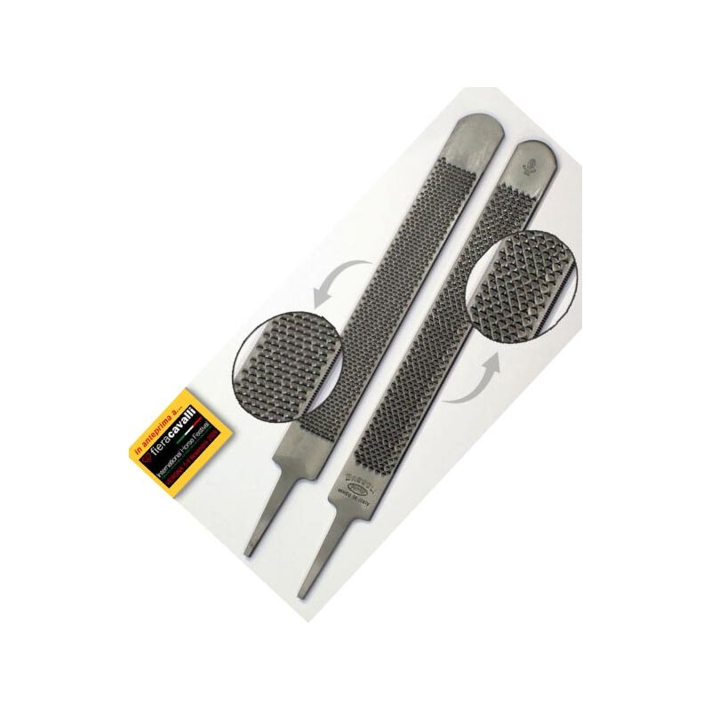 double râpe 14'' pour voyou: Raspa Doppia 14'' - Bassoli