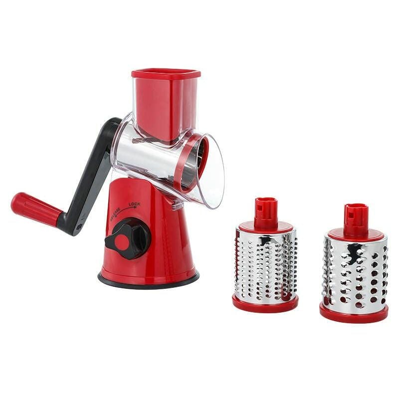 Beijiyi - Râpe Manuel multi-usages pour Fruits et Légumes, Trancheuses à Légumes, Découpe fruits, Râpe à Fromage avec Tambour interchangeables