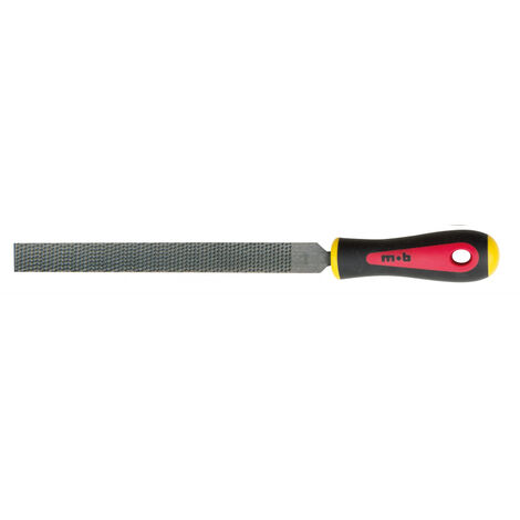 Râpe plate à main manche bi matière moyenne piqûre 200mm-8'' MOB