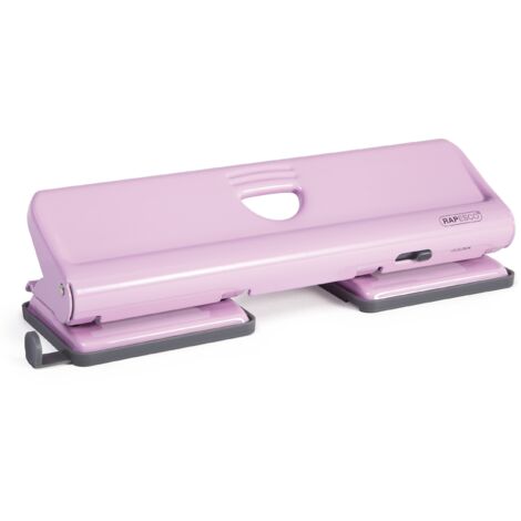 Rapesco 1347 720 Perforatrice a 4 Fori, Fora fino a 22 Fogli, Rosa