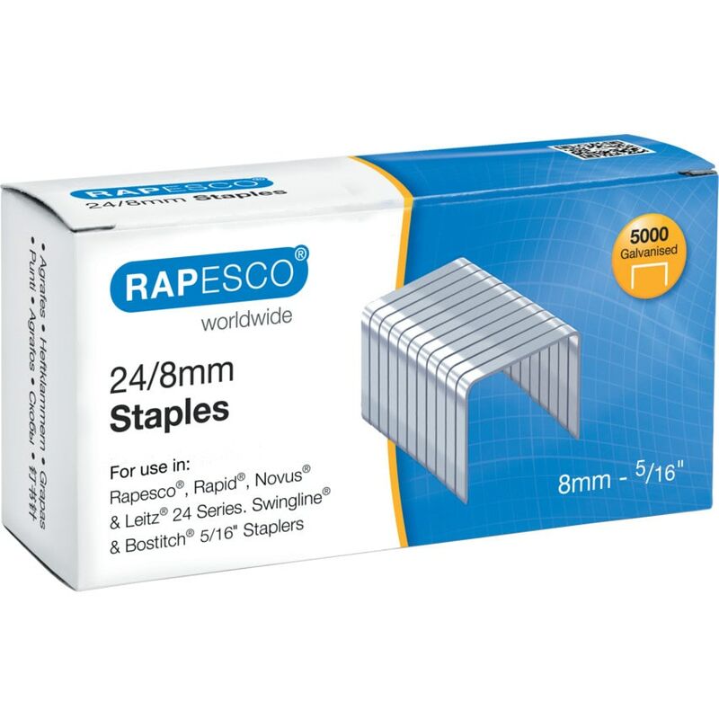 24/8 Staples (Pack-5000) - Rapesco