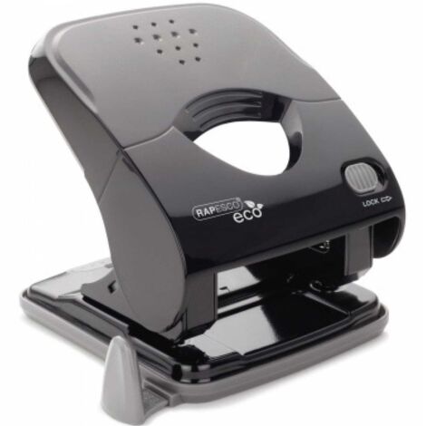 RAPESCO Locher RAPESCO ECO X5-30ps 8cm 30 Bl. (80 g/m²) mit Anschlagschiene schwarz