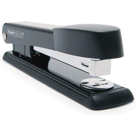 Rapesco marlin grapadora metalica de sobremesa - hasta 25 hojas - grapas 26/6, 24/6 - grapado cerrado y abierto