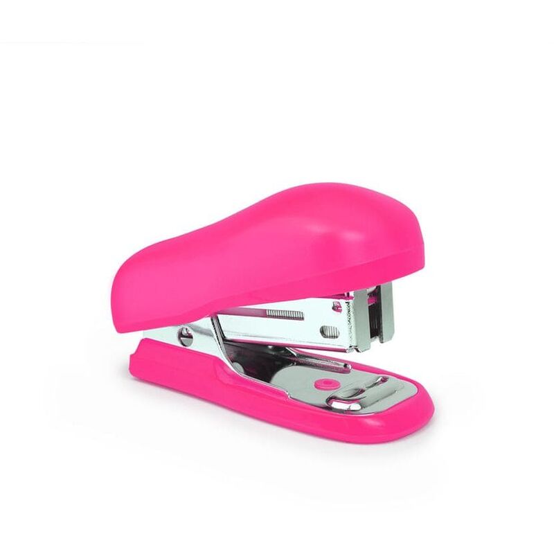 Rapesco - Bug Mini Stapler Plastic 12 Sheet Hot Pink - Pink