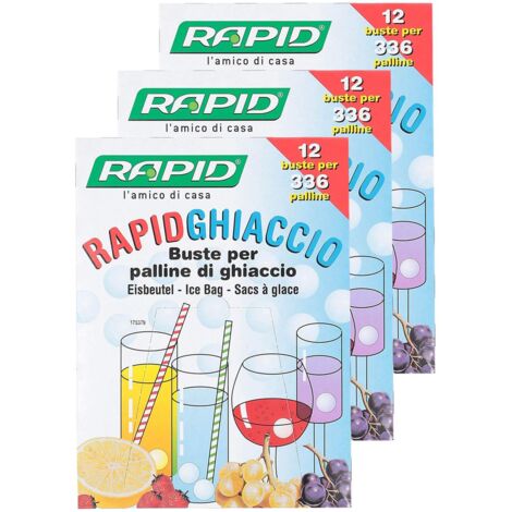 RAPID 3 CONFEZIONI FORMA PALLINE DI GHIACCIO CON 12 BUSTE PER 336 PALLINE