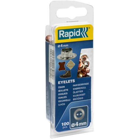Rapid 5000409 Occhielli Rapid Ø4 mm, multicolore