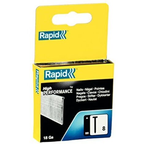 Rapid 5000811 No. 8 Chiodi 15 mm, Acciaio, 2000 pcs