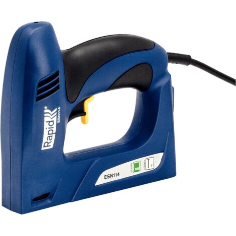 Rapid – Agrafeuse électroportative 230V – Longueur agrafes 6-14mm – Cadence 20 coups/minute – Coffret avec 84 agrafes – 5000131 - ESN114