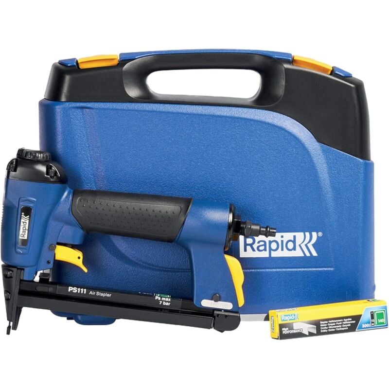 PS111 - Agrafeuse pneumatique pour agrafes n°140/6-16mm - Coffret complet - (5000052) - Rapid