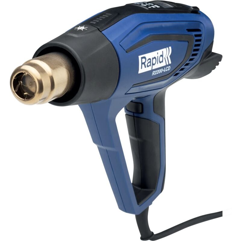 Rapid - R2200-LCD - Pistolet air chaud 2200W (Écran lcd, moteur ceramic) - Coffret - (5001448)