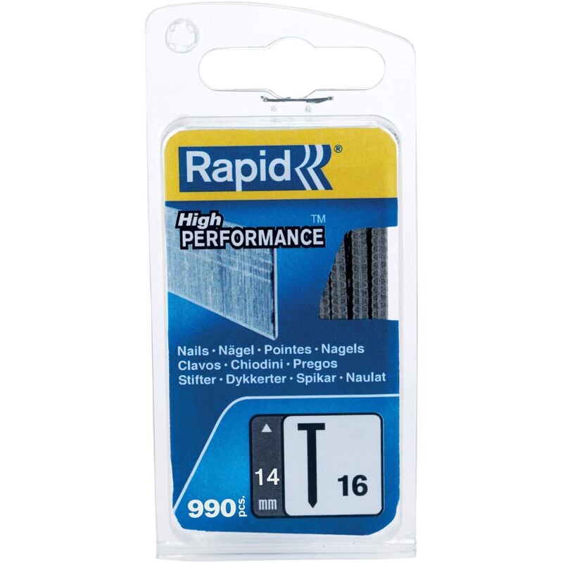 Pointes Rapid n°16 14 mm Pointes n°16 14 mm,,Pointes tête fine,Galvanisées,Pointe avec coupe de précision pour une meilleure pénétration,Petit