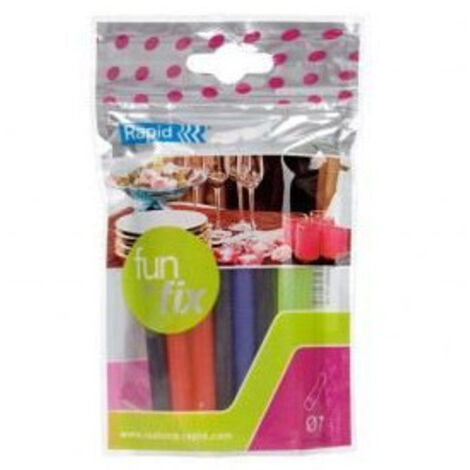 RAPID - Colle fun to fix 7mm couleurs blister