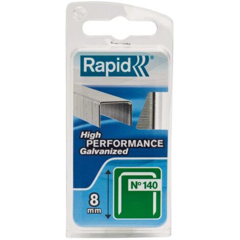 Rapid Flat Wire Staples for Insulation, Fabric, Decoration, Soft Wood, Thin Plastic, Outdoor Use, 8mm Length, Pack of 970