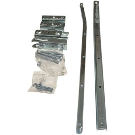 DFL Coppia Bracci Aste Stendibiancheria Stendi Panni Balcone Ribaltabili Pieghevoli 3 Posizioni