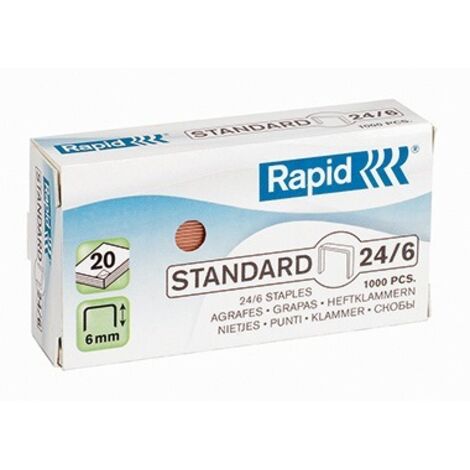 RAPID Heftklammer Rapid Standard 24/6 Rapid Heftgerät 20E 20EX Baby Ray E3 E12 E14 E15 E26 E28 EcoSerie F16 F18 F30 FM20 FM22 Freeze K1 K2 K45 S1 S17 S27 S30 Ultimate NXT Ultimate NXT ICE Stahl verkup