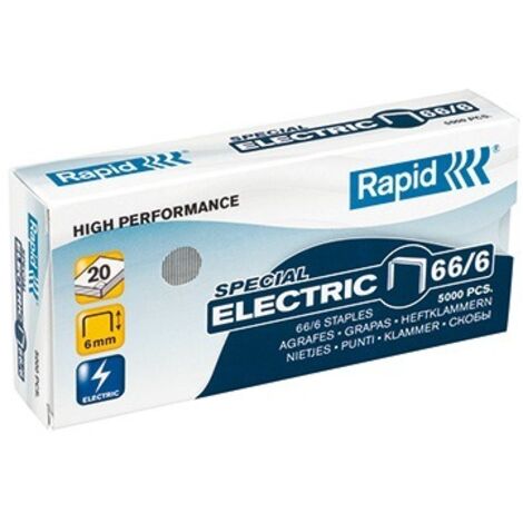 Rapid-Klammern strong 66/6 elektrisch verzinkt -Box von 5000-.