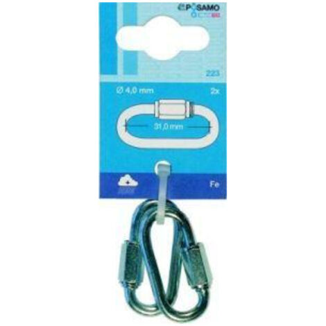 Rapid link steel-verz 6 mma 2 pices