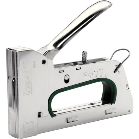 Rapid – Agrafeuse-cloueuse à main 140mm – Réglage de puissance 3 positions – Pour matériaux isolants et moquettes – 10595721