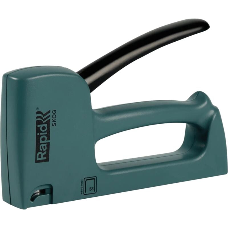 Rapid - R53 Spirit of Sweden - Agrafeuse manuelle éco-responsable pour loisirs et travaux domestiques pour agrafes 53/4-10mm - Skog (Vert 'Forêt')