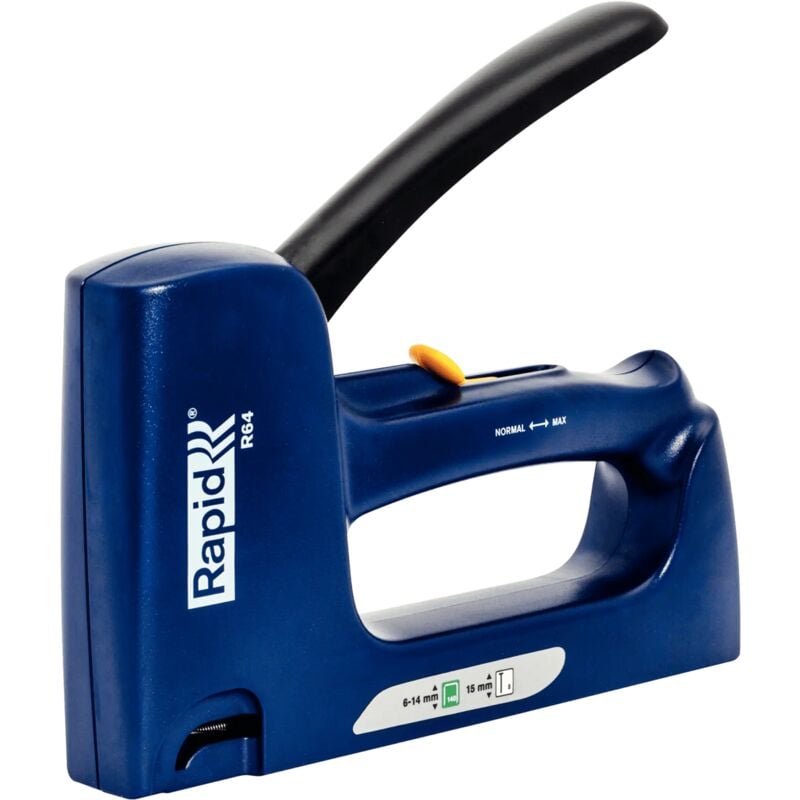 R64 - Agrafeuse manuelle pour agrafes n°140/6-14mm et clous n°8/15mm - Blister - (21000860) - Rapid