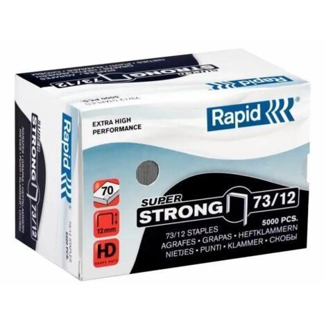 Rapid Super Strong 73 12 mm Agrafes Argenté Pack 5000