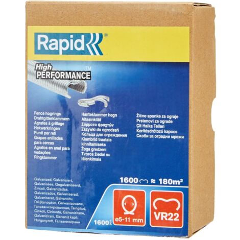 RAPID VR22 Fence Hog Rings Pack 215 Galvanised