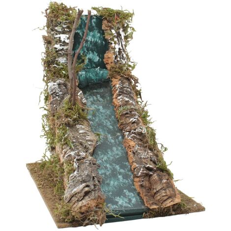 RAPIDA DI FIUME DECORATIVA SCENARIO PER PRESEPE 26x16x18CM ACCESSORI PRESEPE