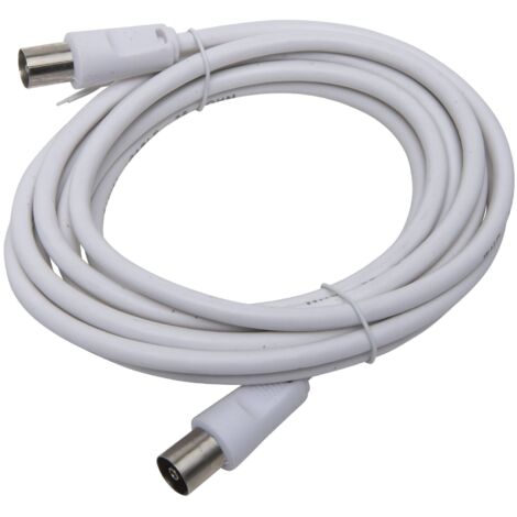 Rapporteur coaxial TV 2,5 mètres blanc GSC 2600912