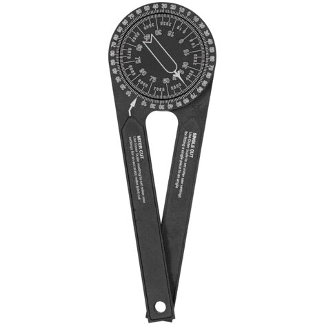 Rapporteur d'angle 360° pour scie à onglet, goniomètre anti-oxydation menuiserie