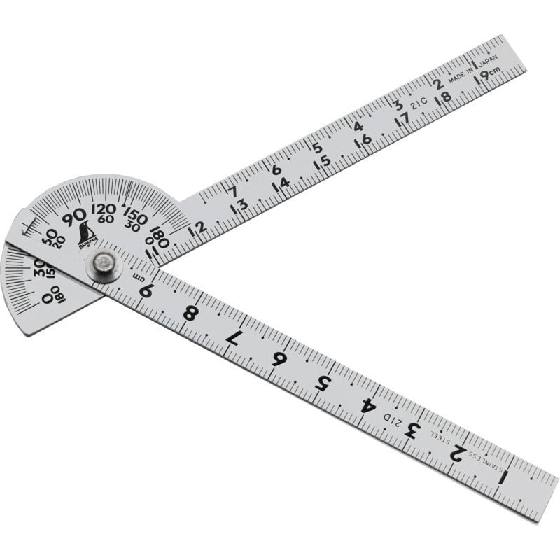 Famex - Rapporteur d'angle 90°, 10cm, No.40 - Shinwa 62995