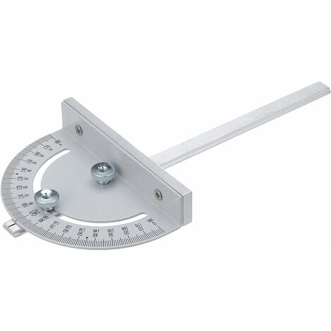 Rapporteur d'Angle Menuisier, Scie Circulaire de Table 180 Degrés Règle d'Angle de Style T, Jauge à Onglet pour Scie de Table Bois Bricolage,Starlight