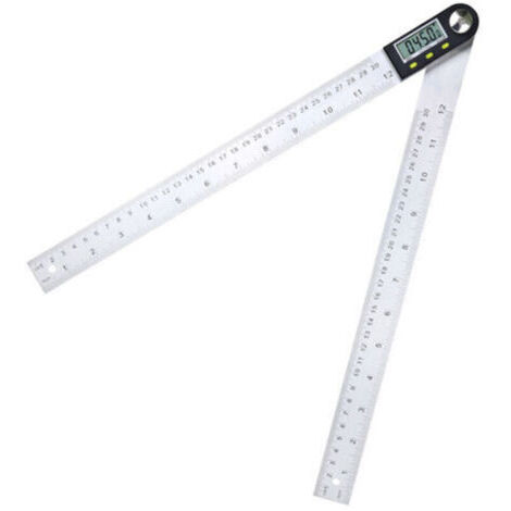 Rapporteur D'Angle Multifonction En Acier Inoxydable Ip54 Pour Le Travail Du Bois, Affichage Numérique, Règle D'Angle 360 Degrés 200Mm
