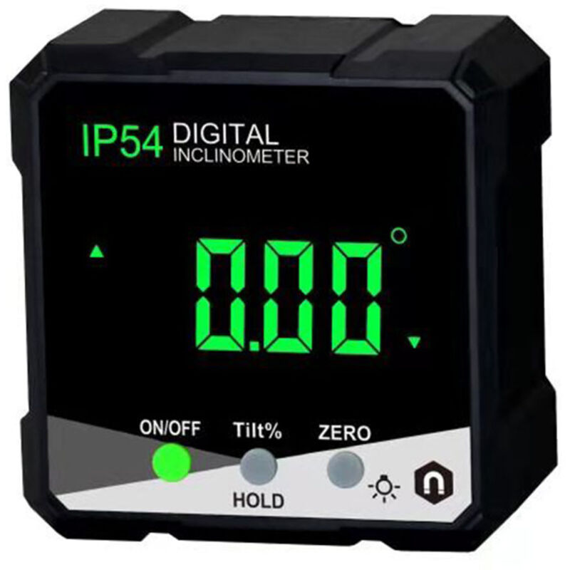 Rapanda - Rapporteur d'angle numérique avec écran lcd Mini inclinomètre Outil de mesure d'angle avec base magnétique pour menuisier maison