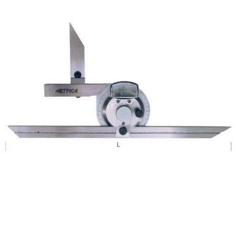 Rapporteur d'angle universel METRICA 36030 – Acier inox avec règles 200/300 mm