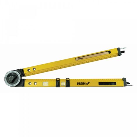 rapporteur dedra mk0620 aluminium 620 mm 2 niveaux